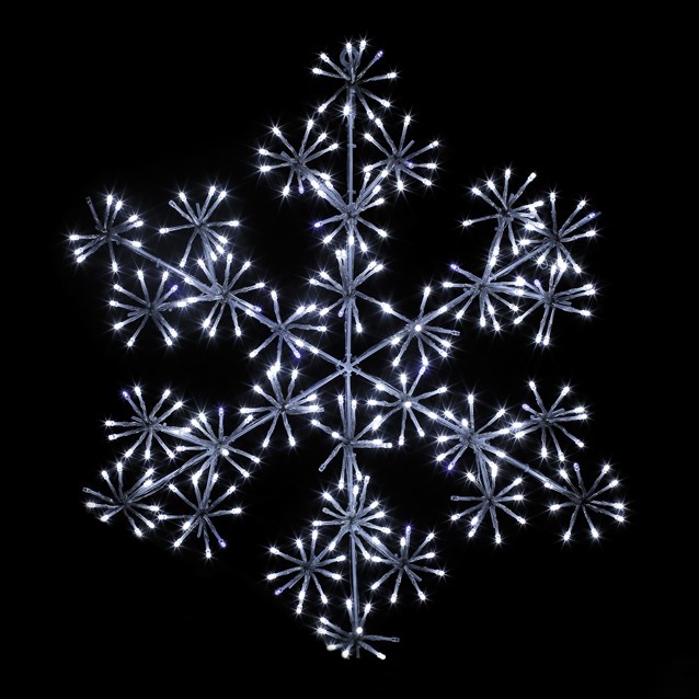 60CM 300 LED Starburst Snowflake - White 60CM 300 LED Starburst Snowflake - White