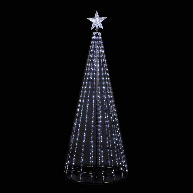 6FT 573 LED Outdoor Cone Tree - White 6FT 573 LED Outdoor Cone Tree - White