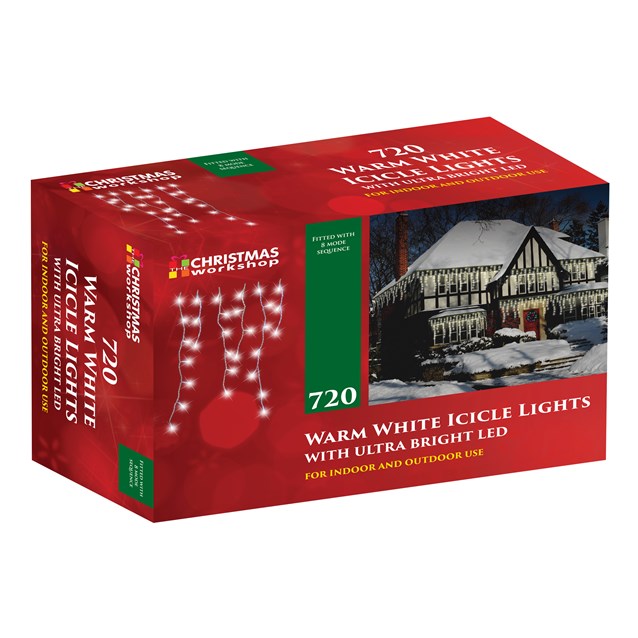 720 LED Icicle Chaser Lights- Warm White 720 LED Icicle Chaser Lights- Warm White