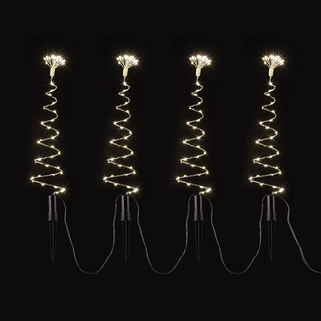 4PC 50CM 200LED Spiral Tree Stake Lights -W.White 4PC 50CM 200LED Spiral Tree Stake Lights -W.White