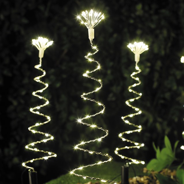 4PC 50CM 200LED Spiral Tree Stake Lights -W.White 4PC 50CM 200LED Spiral Tree Stake Lights -W.White