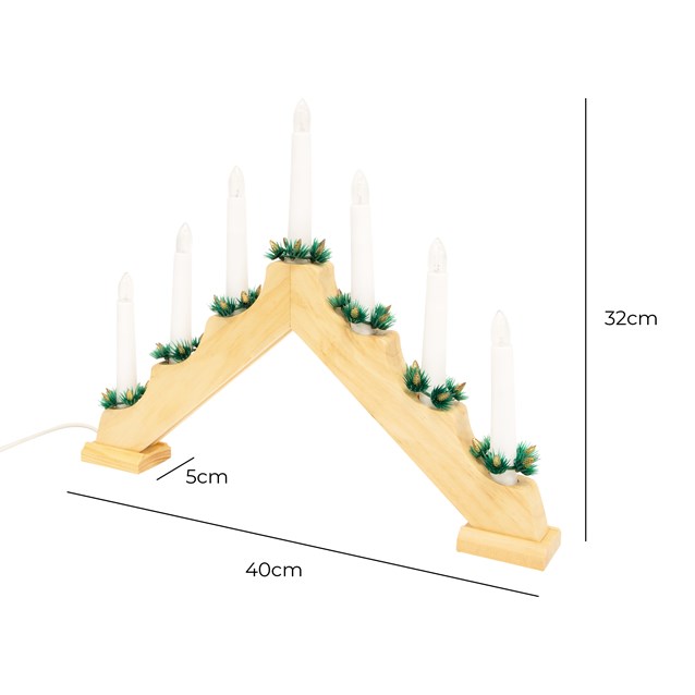 Pine Wooden Candle Bridge Pine Wooden Candle Bridge