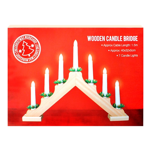 Pine Wooden Candle Bridge Pine Wooden Candle Bridge