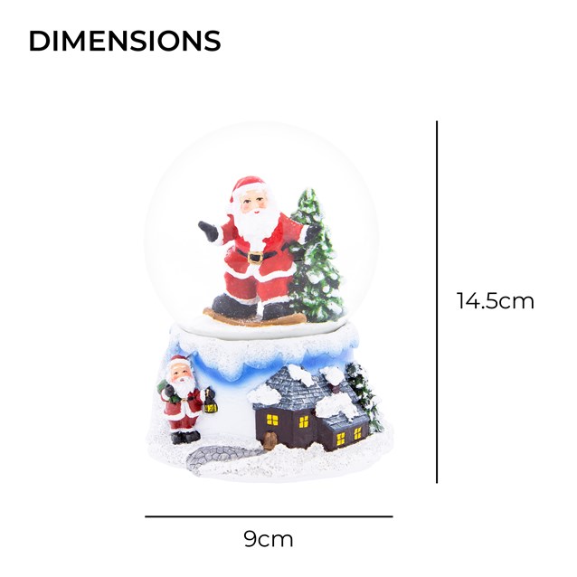 Wind Up Musical Santa Snowglobe