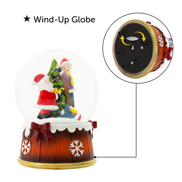 Musical Santa Scene Snowglobe Musical Santa Scene Snowglobe