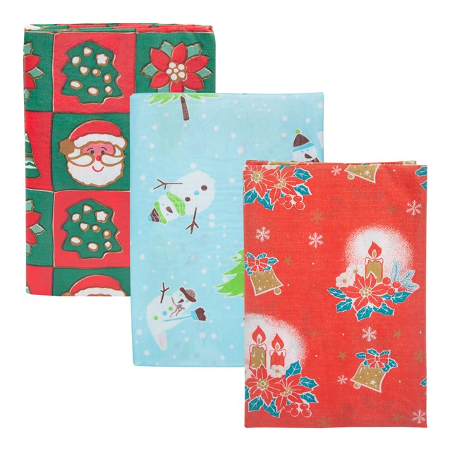 52"x 70" Festive Design Table Cloth - 3 Assorted 52"x 70" Festive Design Table Cloth - 3 Assorted