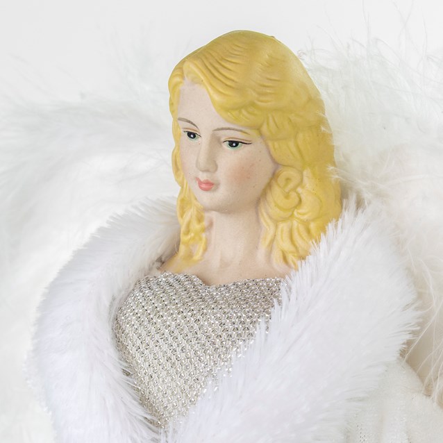 12" White Tree Top Angel 12" White Tree Top Angel