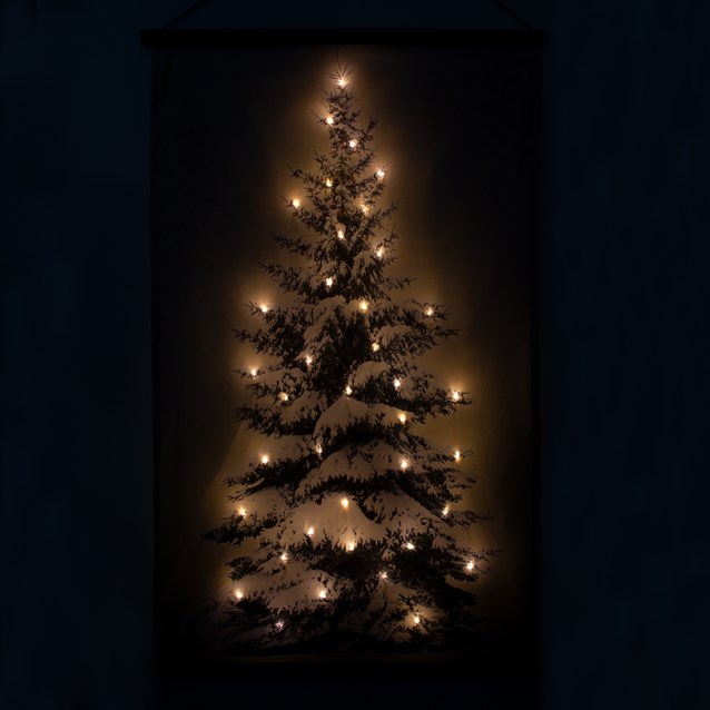 Pre-Lit Wall Hanging Christmas Tree Tapestry Pre-Lit Wall Hanging Christmas Tree Tapestry