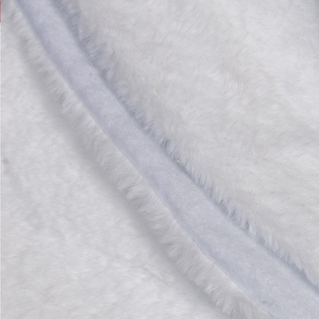 White Short Smooth Faux Fur Tree Skirt White Short Smooth Faux Fur Tree Skirt