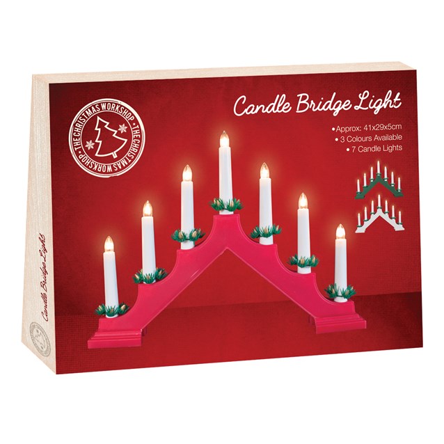 Plastic Candle Bridge - 3 Assorted