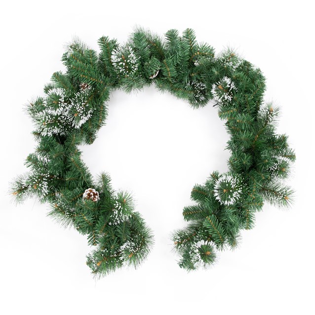 6FT Pre-Lit Pine Garland 6FT Pre-Lit Pine Garland
