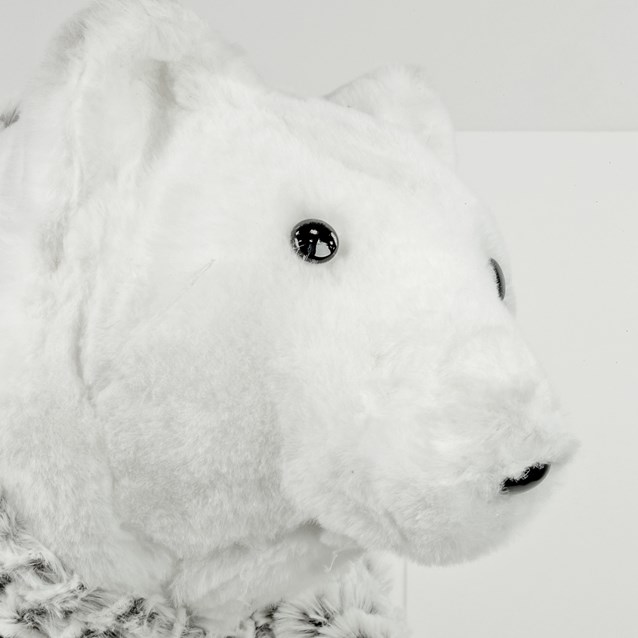 Faux Fur Polar Bear Decoration Faux Fur Polar Bear Decoration