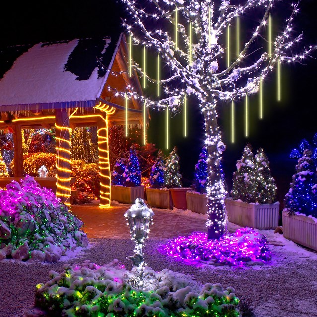 10PC 540LED Meteor Shower Light -Warm White 10PC 540LED Meteor Shower Light -Warm White