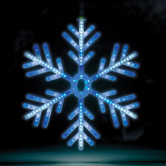 60cm Blue/White LED Snowflake Window Light 60cm Blue/White LED Snowflake Window Light