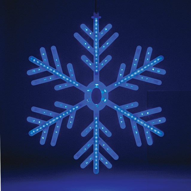 60cm Blue/White LED Snowflake Window Light 60cm Blue/White LED Snowflake Window Light