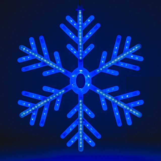 60cm Blue/White LED Snowflake Window Light 60cm Blue/White LED Snowflake Window Light
