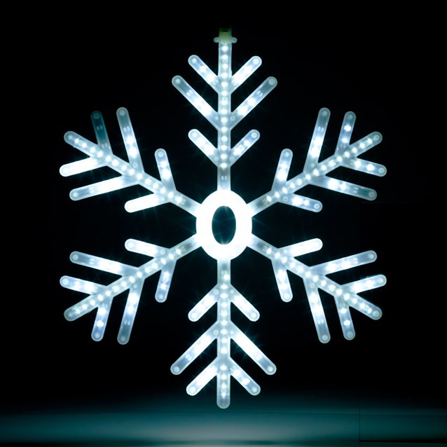 60cm Blue/White LED Snowflake Window Light 60cm Blue/White LED Snowflake Window Light