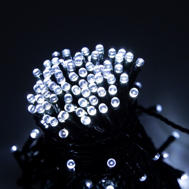 400 LED Battery Operated Timer Lights - White 400 LED Battery Operated Timer Lights - White