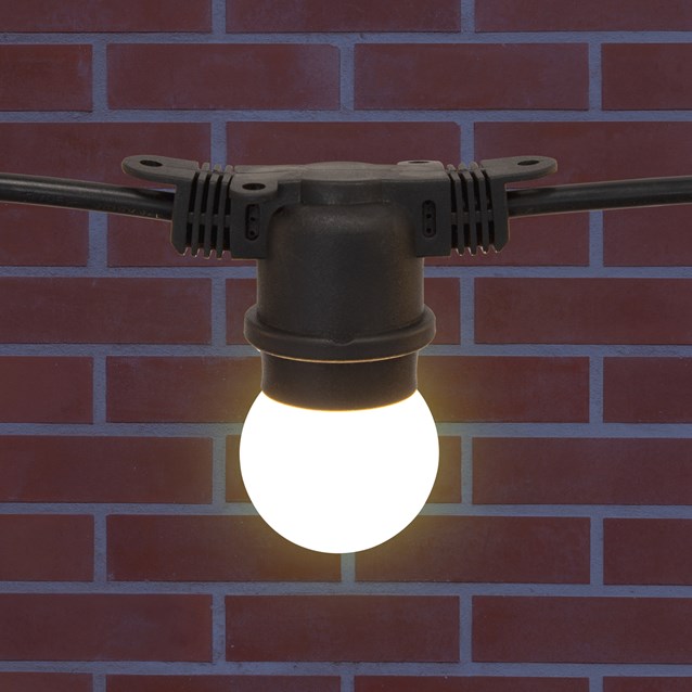 6M E27 Bulb Festoon Lights -20 Sockets -Warm White 6M E27 Bulb Festoon Lights -20 Sockets -Warm White