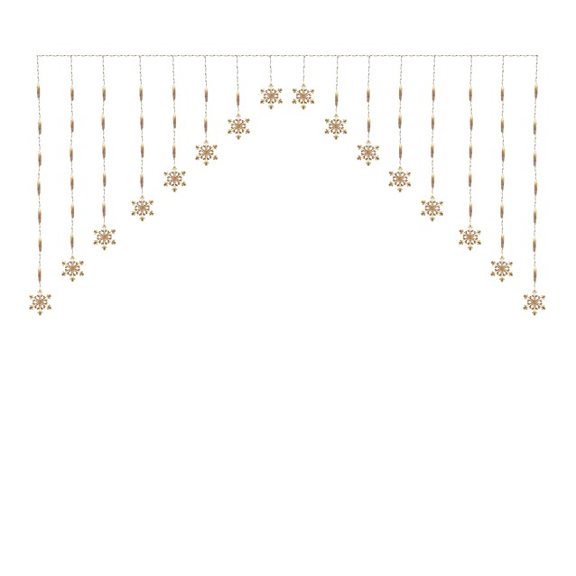 2x0.8M Inverted V Snowflake Curtain Light 2x0.8M Inverted V Snowflake Curtain Light