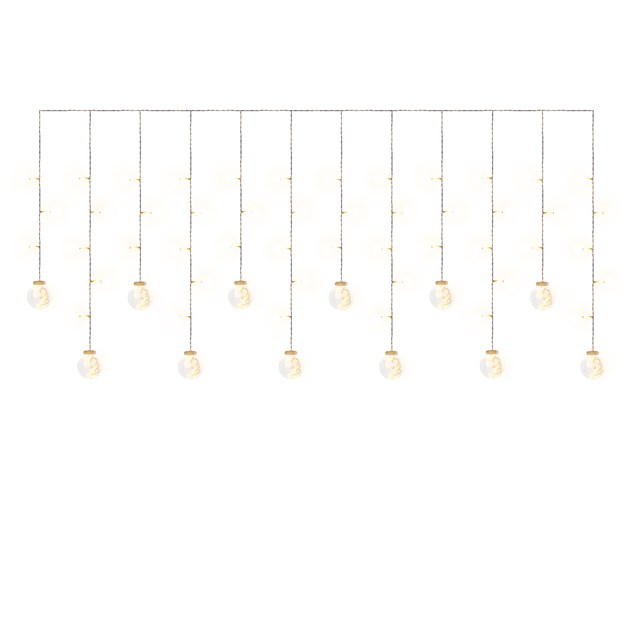 2x0.8M 108 LED Curtain Lights - W. White 2x0.8M 108 LED Curtain Lights - W. White