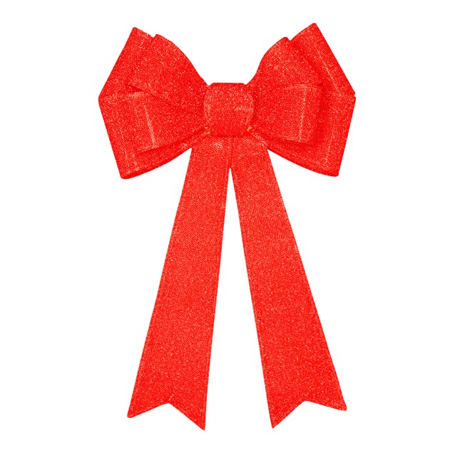 50cm Red Bow with 25 Warm White LEDs 50cm Red Bow with 25 Warm White LEDs