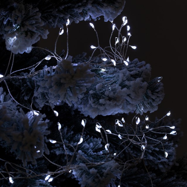 3M 480 Micro LED Silver Cluster String Light-White 3M 480 Micro LED Silver Cluster String Light-White