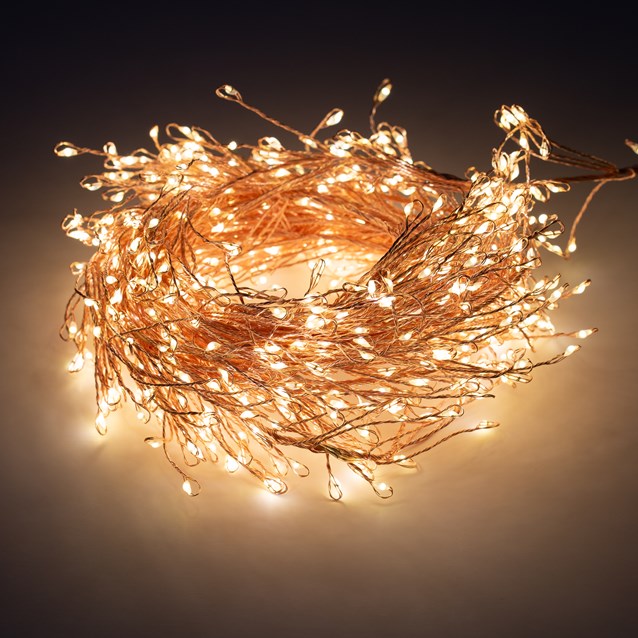 8M 680 Micro LED Rose Gold Cluster String Lights 8M 680 Micro LED Rose Gold Cluster String Lights