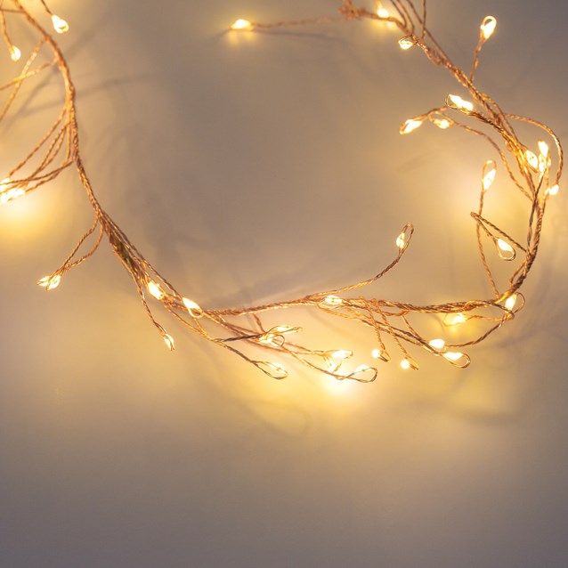 8M 680 Micro LED Rose Gold Cluster String Lights 8M 680 Micro LED Rose Gold Cluster String Lights