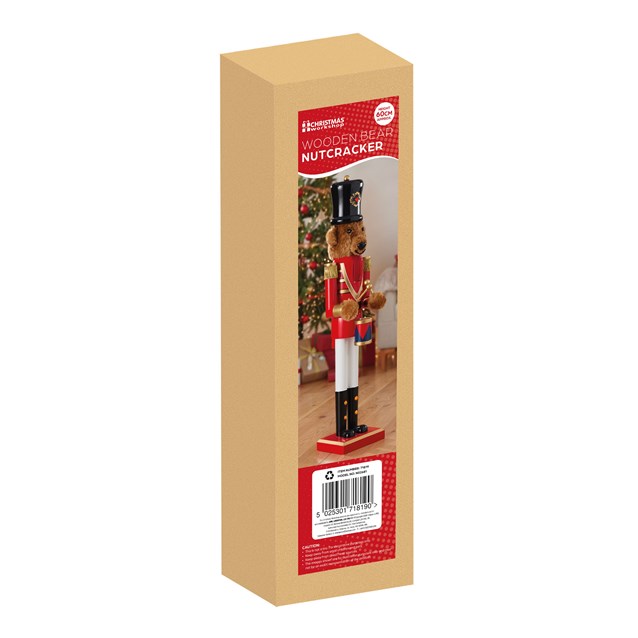 60cm Bear Wooden Nutcracker 60cm Bear Wooden Nutcracker