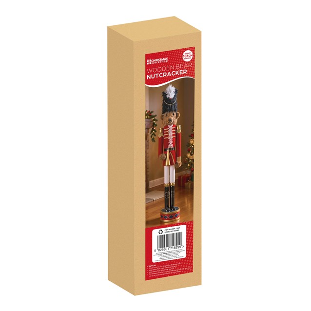 106cm Bear Wooden Nutcracker 106cm Bear Wooden Nutcracker