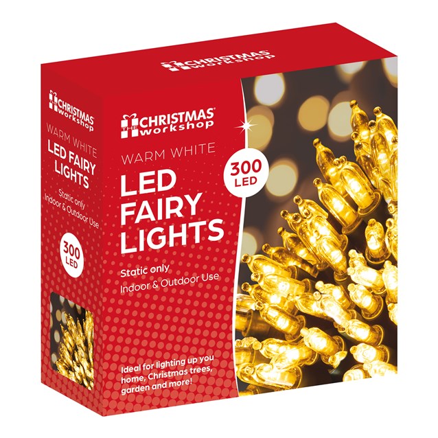 300 Shadeless Warm White LED Fairy Lights 300 Shadeless Warm White LED Fairy Lights