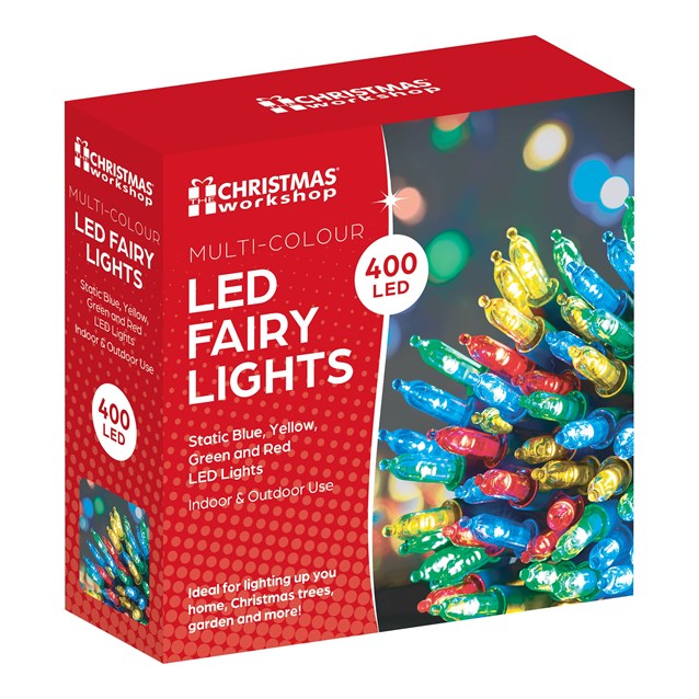 400 Shadeless Multi Colour LED Fairy Lights 400 Shadeless Multi Colour LED Fairy Lights