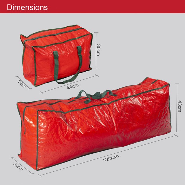 3pcs Christmas Decorations Storage Zip Bags 3pcs Christmas Decorations Storage Zip Bags