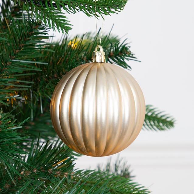 50PK Shatterproof Baubles -Champagne 50PK Shatterproof Baubles -Champagne