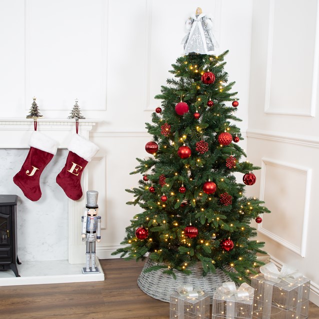 50PK Shatterproof Baubles -Red 50PK Shatterproof Baubles -Red