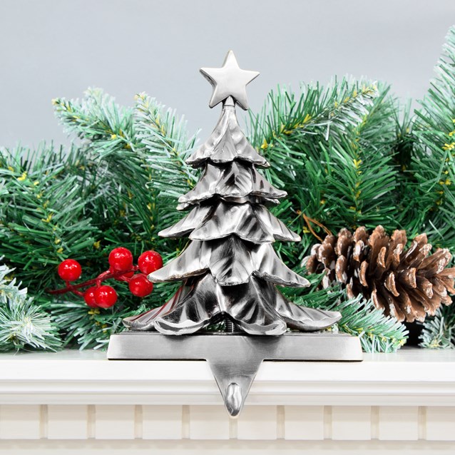 Christmas Tree Stocking Hanging Hook - Silver Christmas Tree Stocking Hanging Hook - Silver