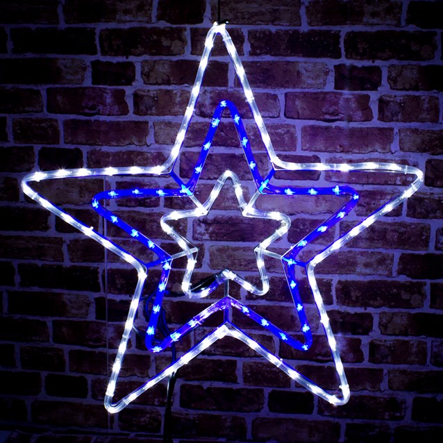 5m LED Blue/White Star Rope Light 5m LED Blue/White Star Rope Light