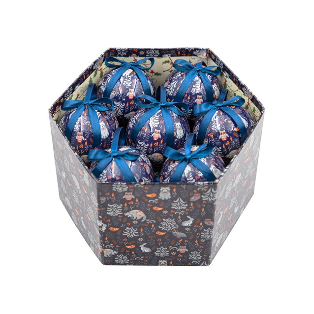 14pc Navy Blue Festival Animal Baubles 14pc Navy Blue Festival Animal Baubles