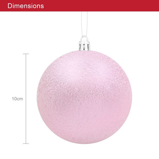 12PK Shatterproof Baubles -Multi Col 12PK Shatterproof Baubles -Multi Col