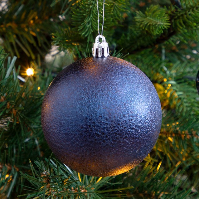 50PK Shatterproof Baubles - Navy 50PK Shatterproof Baubles - Navy