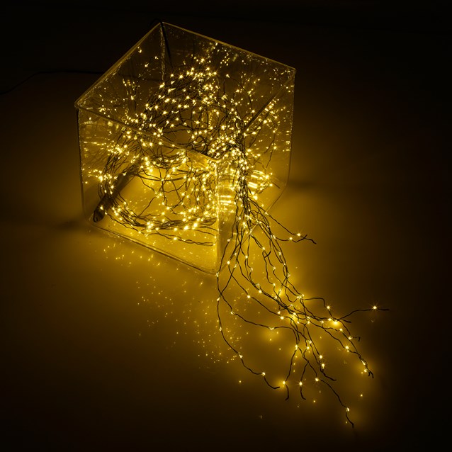 600 Micro LED Black Waterfall Vine Lights- White 600 Micro LED Black Waterfall Vine Lights- White