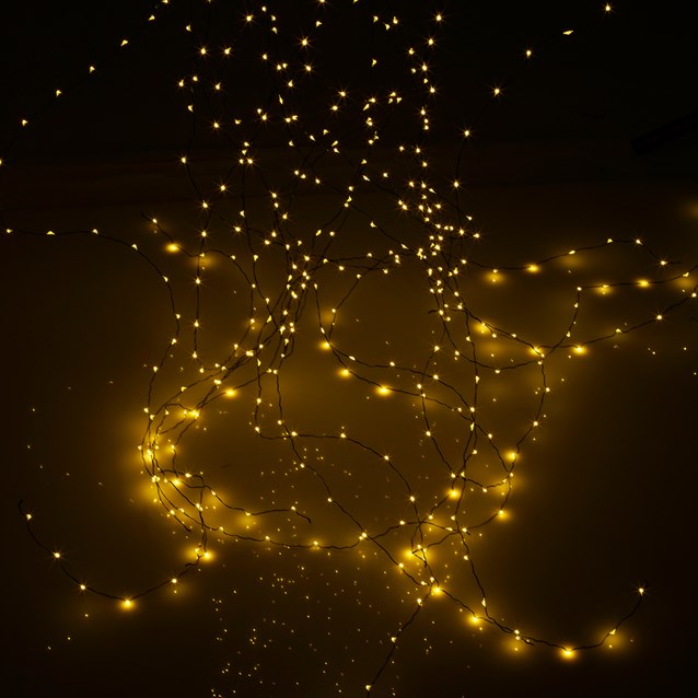 600 Micro LED Black Waterfall Vine Lights- White 600 Micro LED Black Waterfall Vine Lights- White