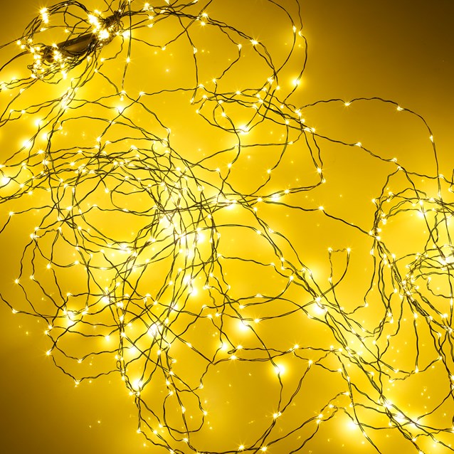 600 Micro LED Black Waterfall Vine Lights- White 600 Micro LED Black Waterfall Vine Lights- White