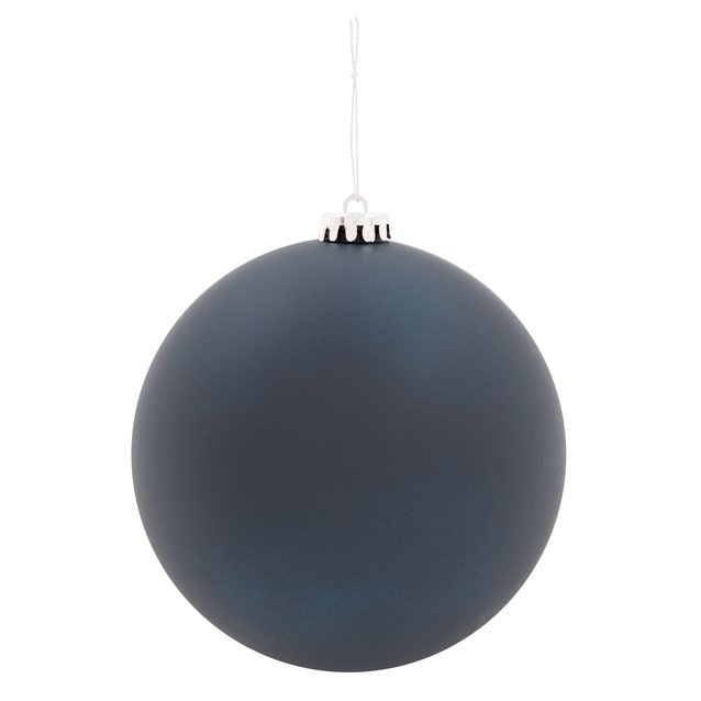 3PK 15cm Navy Blue Traditional Matt Bauble 3PK 15cm Navy Blue Traditional Matt Bauble