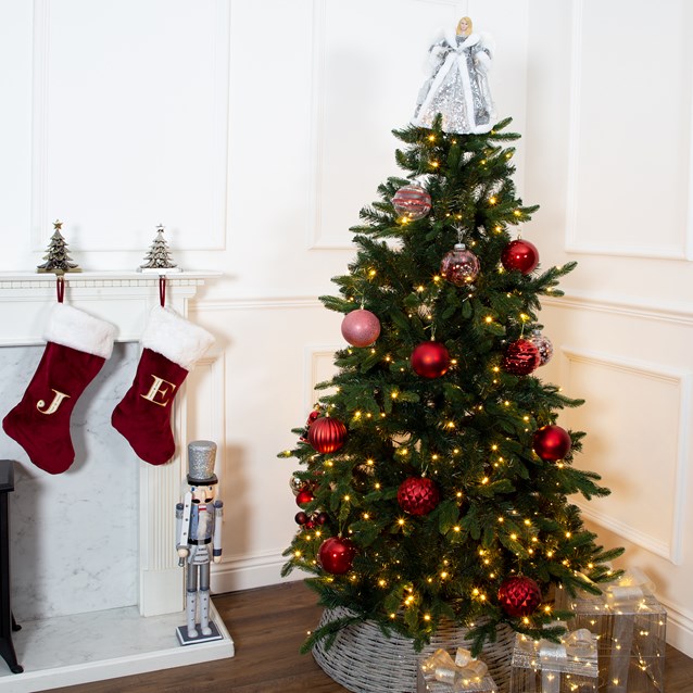 12PK Shatterproof Large Baubles -Red 12PK Shatterproof Large Baubles -Red