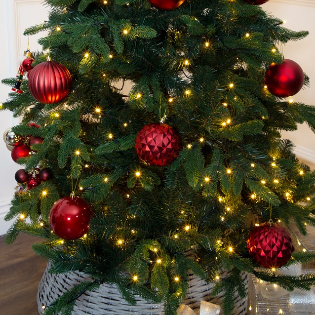 12PK Shatterproof Large Baubles -Red 12PK Shatterproof Large Baubles -Red