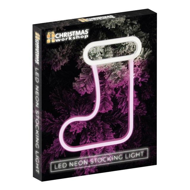 Christmas Stocking LED Neon Hanging Sign Light Christmas Stocking LED Neon Hanging Sign Light