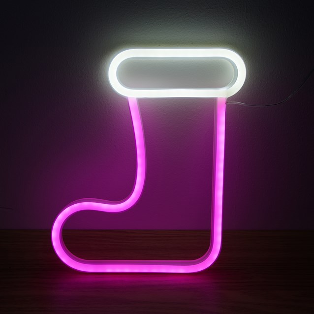 Christmas Stocking LED Neon Hanging Sign Light Christmas Stocking LED Neon Hanging Sign Light