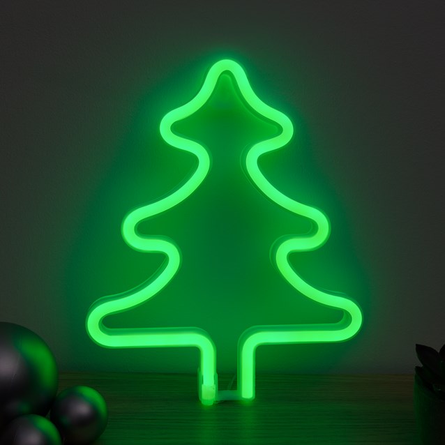 Christmas Tree LED Neon Hanging Sign Light Christmas Tree LED Neon Hanging Sign Light
